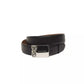 Elegant Black Leather Belt