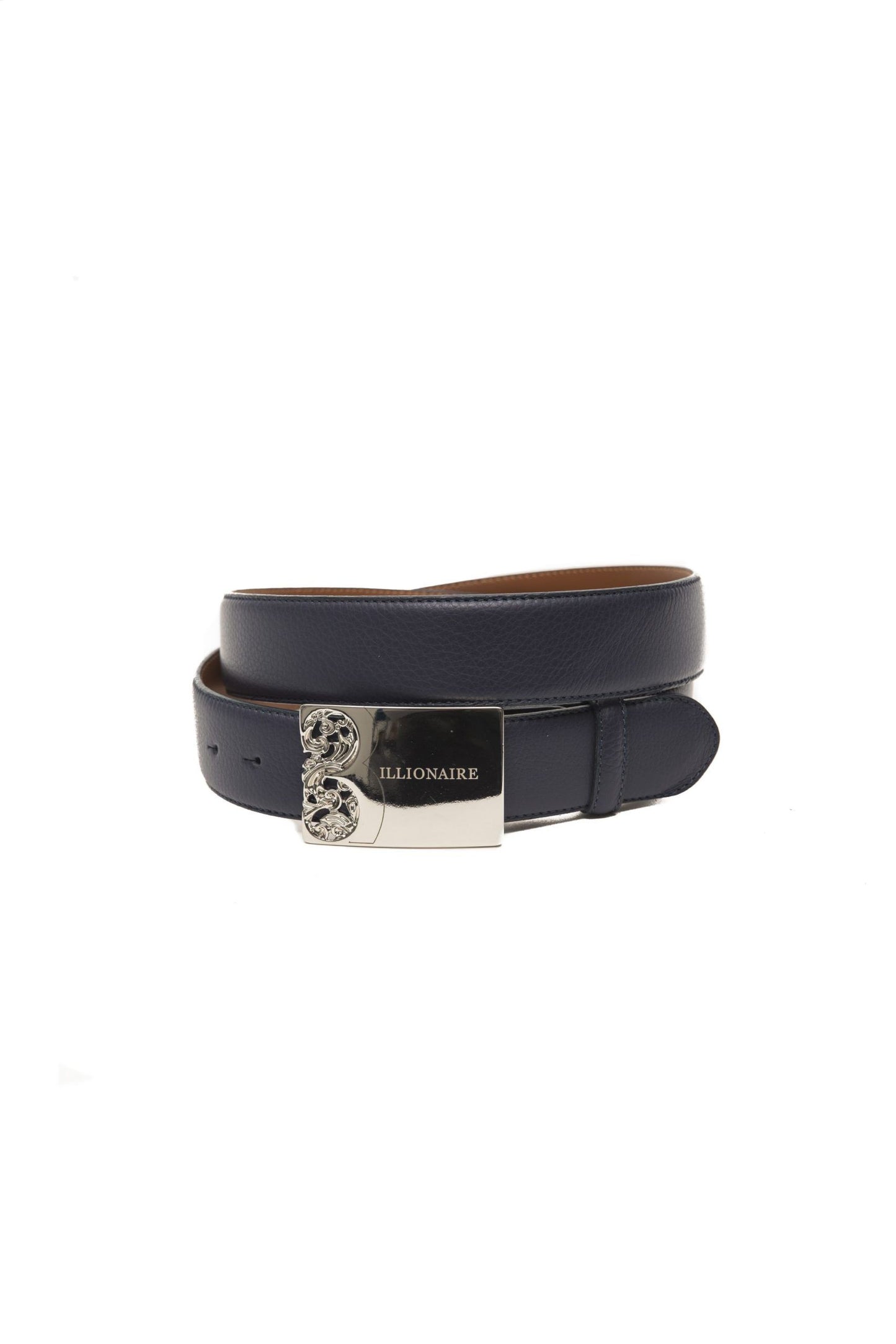 Elegant Italian Leather Belt in Royal Blue