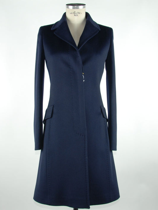 Elegant Martingale Italian Virgin Wool Coat