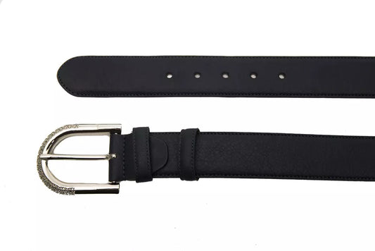 Elegant Blue Leather Belt