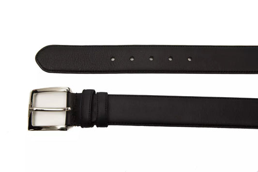 Elegant Black Leather Belt