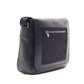 Elegant Leather Messenger Bag with Detachable Strap