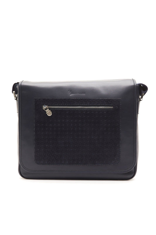 Exquisite Leather Messenger Bag with Detachable Strap