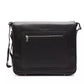 Elegant Leather Messenger Bag with Detachable Strap