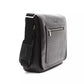 Elegant Leather Messenger Bag with Detachable Strap