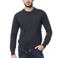 Embroidered Merino Wool Crew Neck Sweater