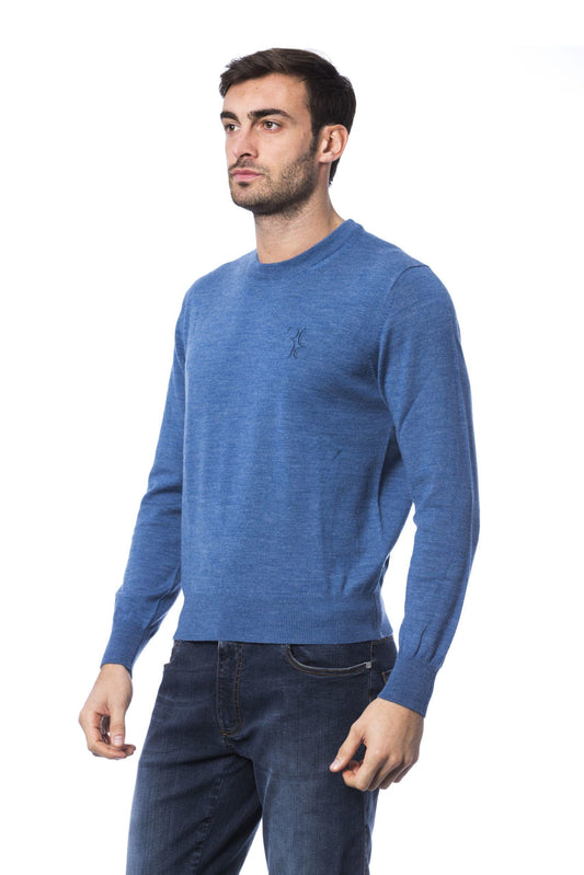 Elegant Embroidered Merino Wool Sweater