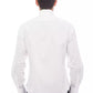Elegant Monogrammed White Cotton Shirt