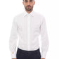 Elegant Monogrammed White Cotton Shirt