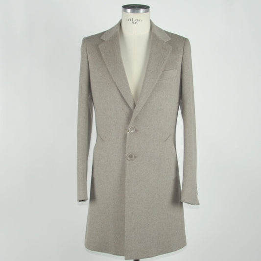 Elegant Men's Virgin Wool Coat