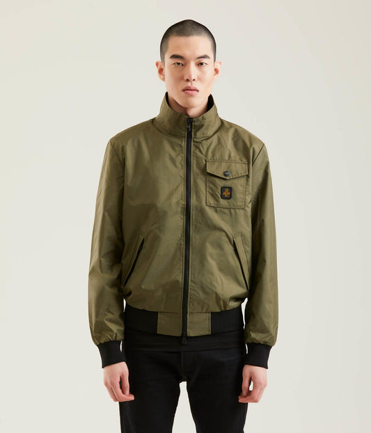 Chic Windproof Nylon Bomber Jacket
