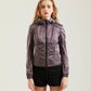 Sleek Ultra-Light Metallic Nylon Jacket