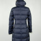 Chic Blue Polyester Down Jacket