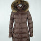 Luxurious Brown Duck Down Jacket