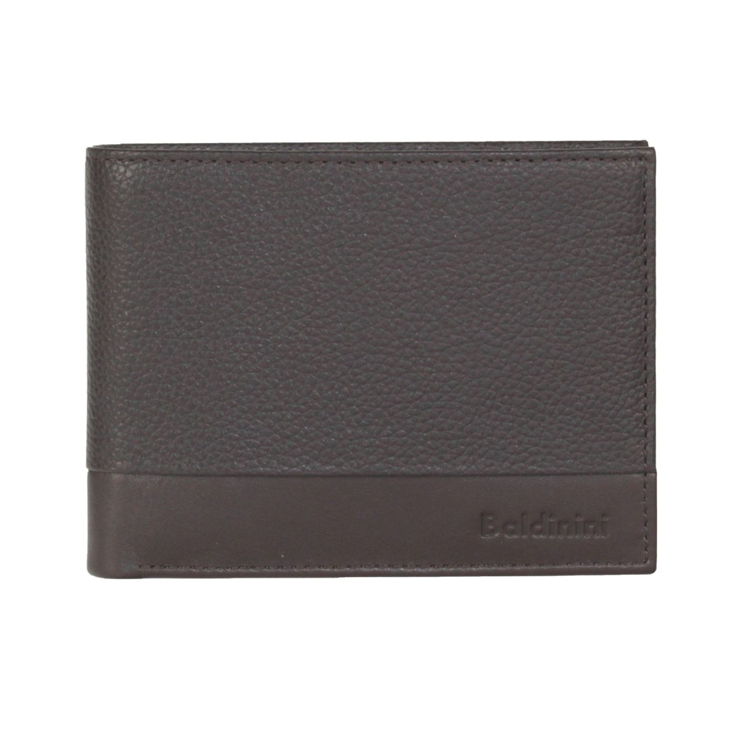 Sleek Dark Brown Leather Wallet with Card Holder