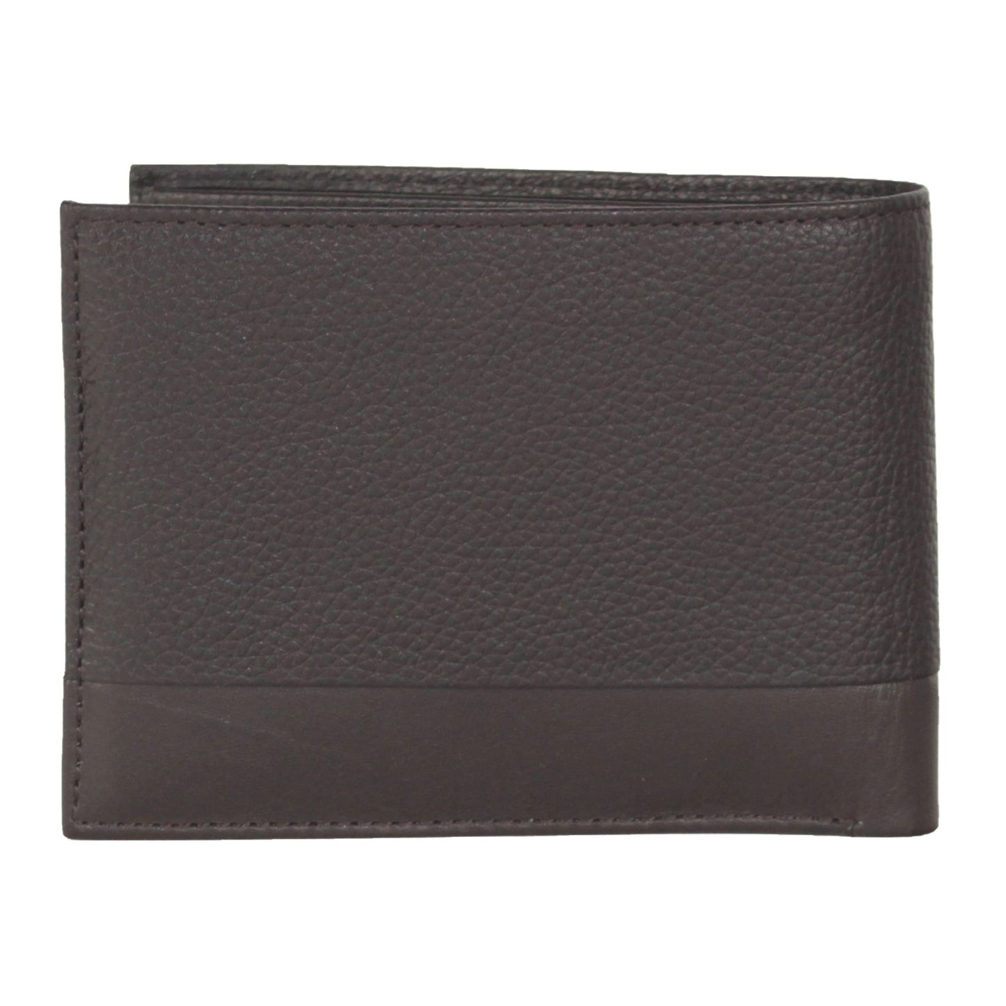 Sleek Dark Brown Leather Wallet with Card Holder