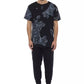 Elegant Black Cotton Round Neck Tee