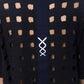 Sleek Black Perforated Cotton Tee