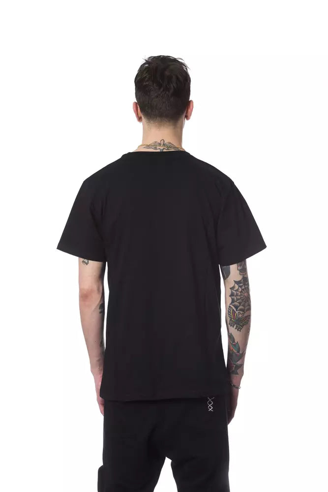 Monochrome Urban Tee with Artistic Flair