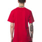 Elegant Red Round Neck Cotton Tee