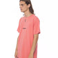 Elegant Pink Round Neck Cotton Tee