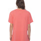 Elegant Pink Round Neck Cotton Tee