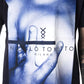 Elegant Blue Cotton Tee with Chic Print