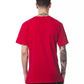 Elegant Red Round Neck Cotton Tee