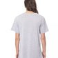 Sleek Gray Round Neck Cotton Tee