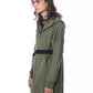 Oversized Army Hooded Fleece Zip Sweater