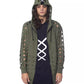 Oversized Hooded Fleece - Army Zip Comfort