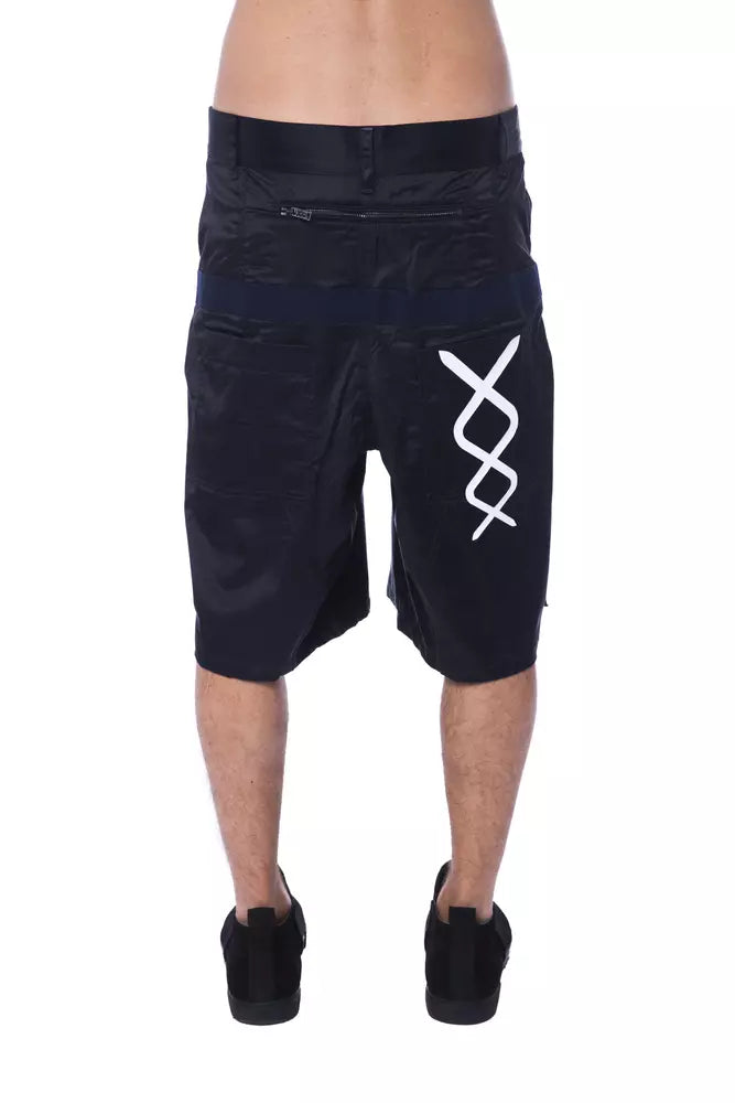 Chic Oversized Logo Shorts with Pockets