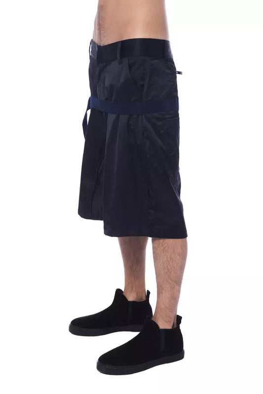 Chic Oversized Logo Shorts with Pockets