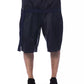 Chic Oversized Logo Shorts with Pockets