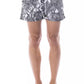 Chic Monochrome Printed Swimsuit