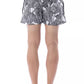 Chic Monochrome Printed Swimsuit