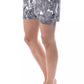 Chic Monochrome Printed Swimsuit