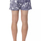 Elegant Light-Blue Printed Swimsuit