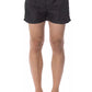 Sleek Black Printed Swimsuit for Men