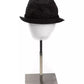 Elegant Black Wool Blend Hat