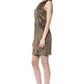 Elegant Sleeveless Printed Short Dress