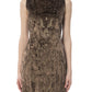 Elegant Sleeveless Printed Short Dress