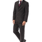 Elegant Brown Textured Men's Suit