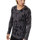 Sleek Black Printed Long Sleeve T-Shirt