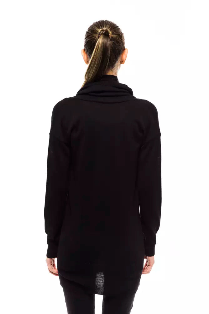 Embellished High Collar Chic Sweater