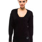 Elegant V-Neck Wool-Blend Designer Sweater