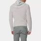 Beige Hooded Knit Cardigan with Logo Detail