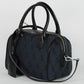 Elegant Black Bowling Style Handbag