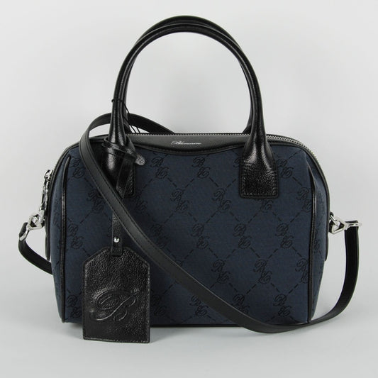 Elegant Black Bowling Style Handbag