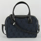 Elegant Black Bowling Style Handbag